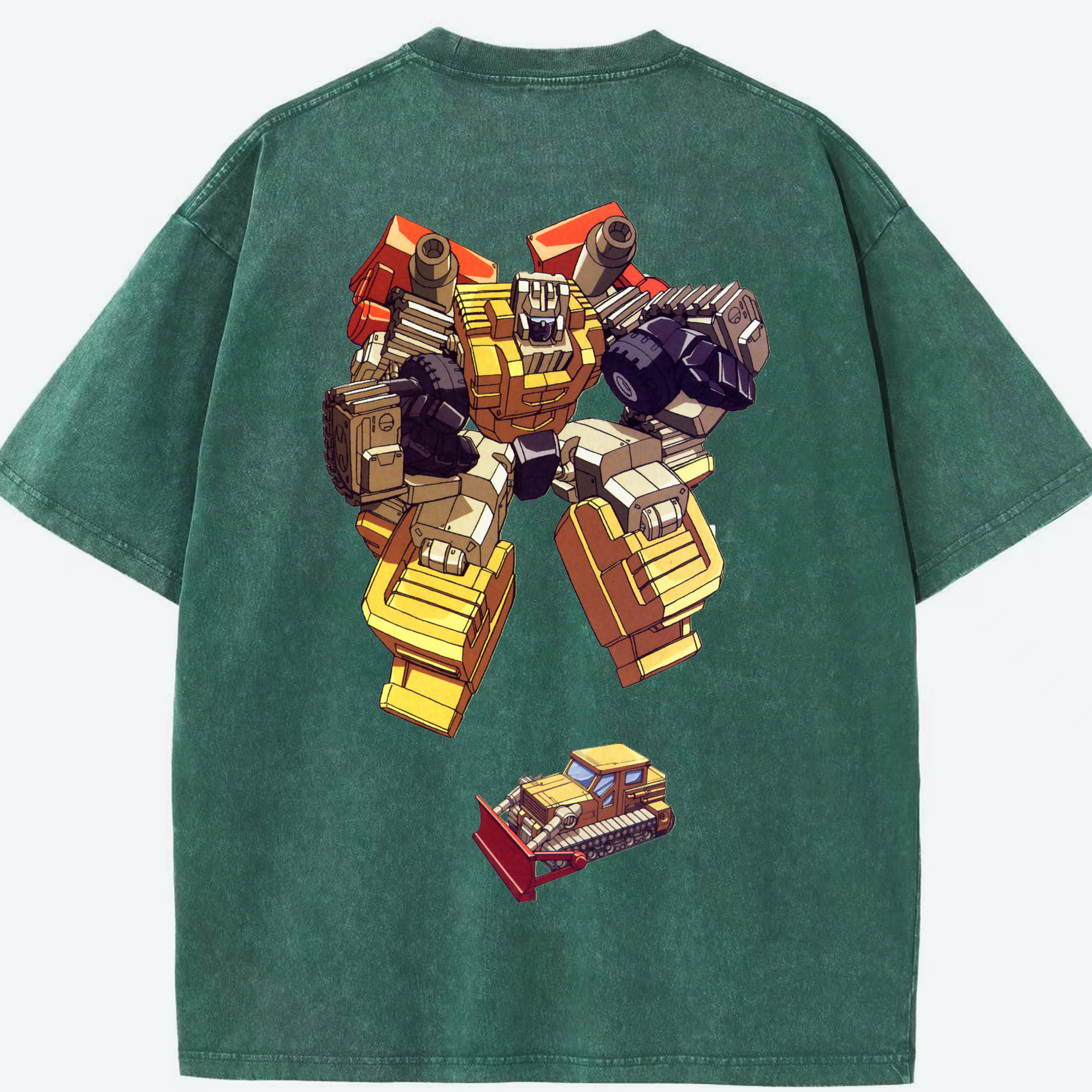 （画像用）  綿100% ヴィンテージ風 半袖Tシャツ（背面プリント）